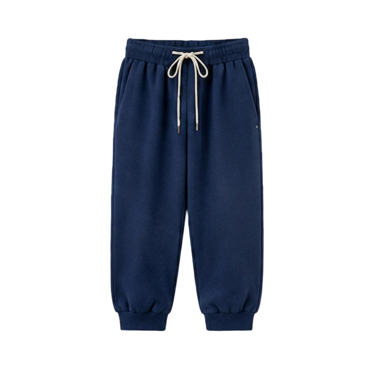 Front view of Everanne Deep Current tapered joggers in dark teal for girls and teens