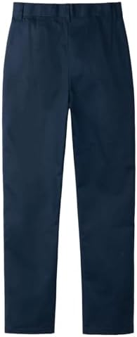 Everanne girls' recycled TC twill straight-leg pants displayed on a hanger, showcasing the casual and eco-friendly design.