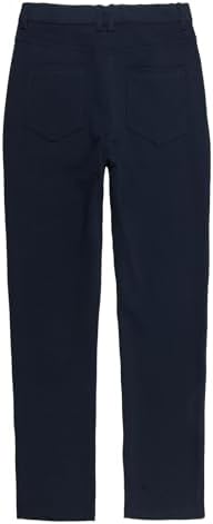 Everanne boys Roma knit slim fit pants with dual elastic waistband and resin button, showcasing a stylish and comfortable design.