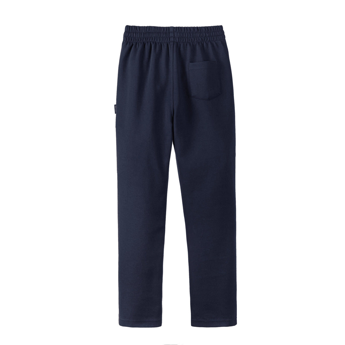 Everanne Jogger Pants Slim Tapered Cotton Nylon Elastic Waist Cuffed Hem Blue