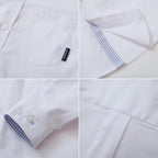 Everanne boys' long sleeve cotton shirt with point collar and chest pocket, part of the Top Wear Collection.