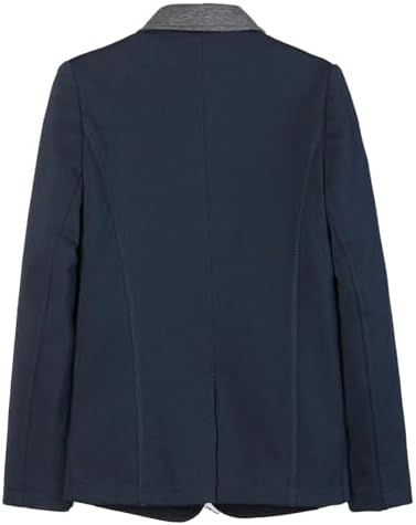Everanne girls' Roma fabric formal coat with contrast collar, durable stitching, rear vent, and smooth lining for elegant warmth.