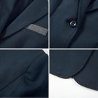 Everanne girls Roma fabric formal coat with contrast collar, durable stitching, rear vent, and smooth lining for elegant wear.