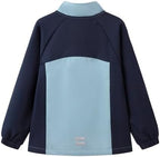 Everanne youth athletic zip-up jacket with stand collar and chest pocket, made for active wear and casual styling.