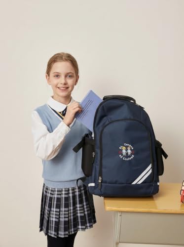 Everanne girls pleated school skirt with elastic waistband, zipper, cotton lining, suitable for school uniforms and casual wear