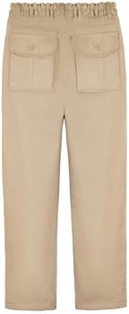 Everanne classic twill long pants with patch pockets and dual waist design, shown in a neutral color with a relaxed fit.