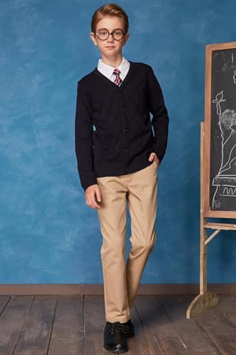 Everanne classic twill long pants with patch pockets and dual waist design, casual style in beige fabric