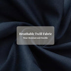Everanne girls recycled TC twill straight-leg pants shown on a girl, featuring a classic fit and eco-friendly fabric.