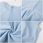 Everanne girls' casual pique short sleeve dress with V-neck, Peter Pan collar, and bow detail, perfect for everyday wear.