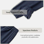 Everanne fleece jogger pants with elastic waistband and cuffs, casual activewear sweatpants for comfortable everyday wear.