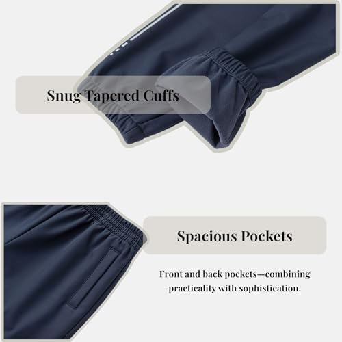 Everanne fleece jogger pants with elastic waistband and cuffs, casual activewear sweatpants for comfortable everyday wear.