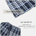 Everanne girls pleated school skirt with elastic and zipper waist, cotton lining, suitable for school uniforms and casual wear.