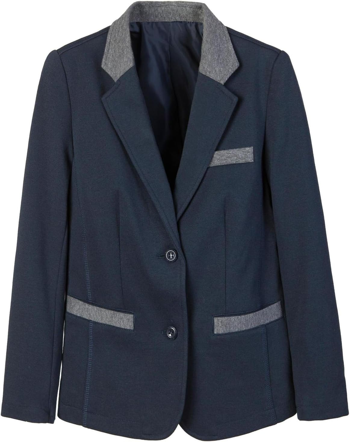 Everanne girls' Roma fabric formal coat with contrast collar, durable stitching, rear vent, and smooth lining for elegant dress occasions.