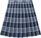 Everanne girls pleated school skirt with elastic and zipper waist, cotton lining, perfect for school uniforms and casual wear.