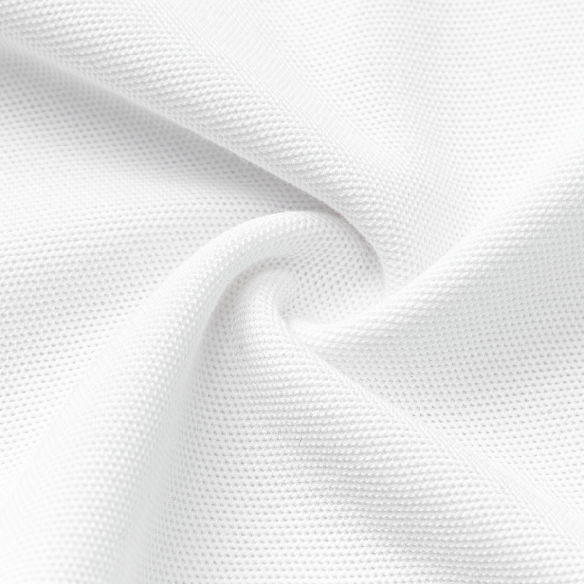 White EVERANNE unisex kids' polo shirt with short sleeves and cotton blend pique mesh fabric, casual and comfortable for children.
