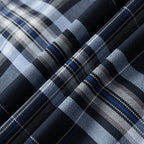 Everanne girls' navy plaid school uniform jumper dress with pleated skirt, featuring a classic, stylish design for school wear.