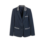 Everanne Girls Roma Fabric Formal Coat with Contrast Collar Durable Stitching Rear Vent Smooth Lining