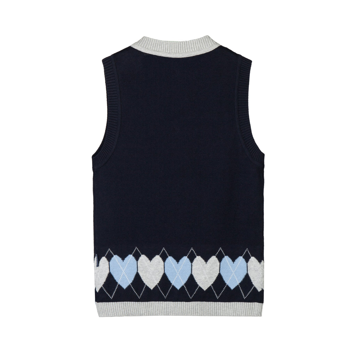 Everanne Toddler Girl Sweater Vest Heart Cute V-Neck Knit Sleeveless Soft Cotton School Outfit