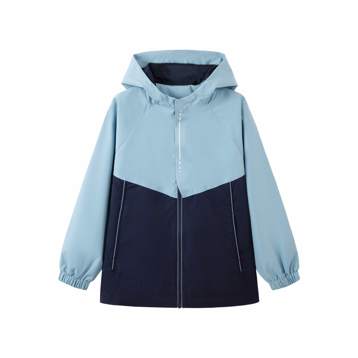Everanne Unisex Youth Sports Zip-Up Jacket with Stand Collar Mesh Lining