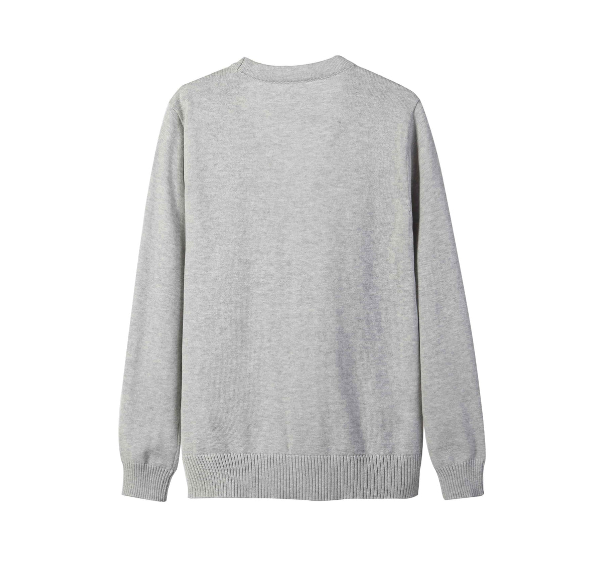 Close-Up of Everanne Diamond Knit Cotton Sweater showing V-Neckline and Button Detail