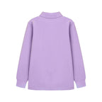 Everanne Unisex Lilac Long Sleeve Uniform Polo Shirt