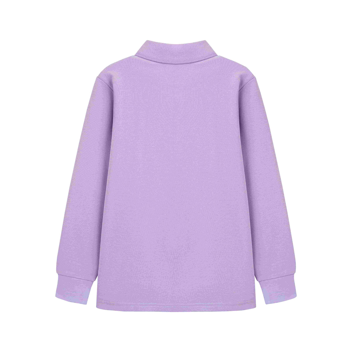 Everanne Unisex Lilac Long Sleeve Uniform Polo Shirt