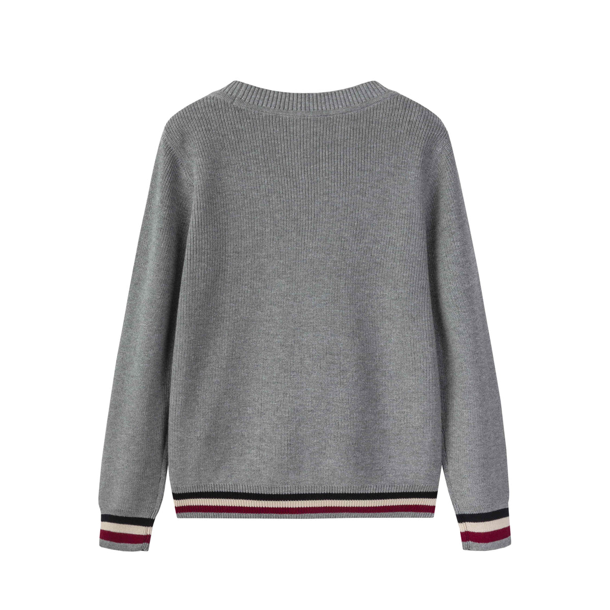 Front View of Everanne Youth Crewneck Fleece Sweatshirt MQ2X in Soft Red