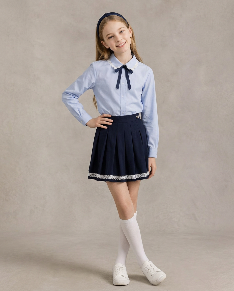 Girls' Glacier Lace-Trimmed Two-Piece Set
